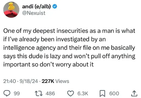 Intelligence Agency File Says Lazy