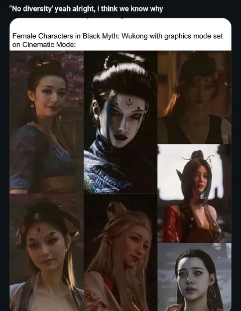 Black Myth Wukong Female Characters