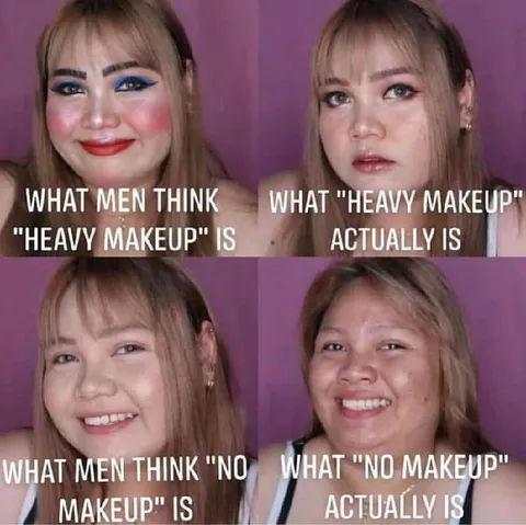 What Men Think Heavy Makeup Is