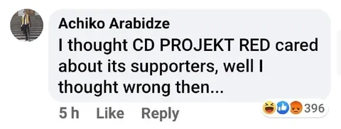 CD Projekt Red Letdown