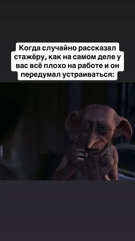 Добби узнал правду о работе