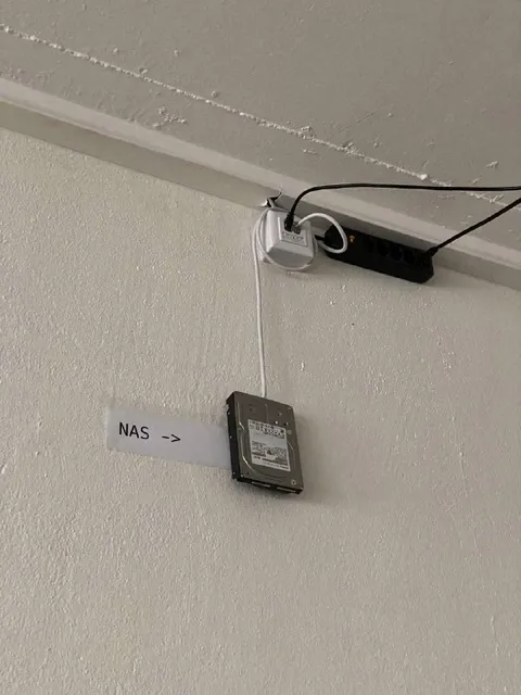 Wall-Mounted NAS Setup