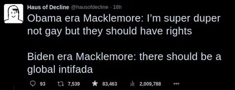 Obama Era vs Biden Era Macklemore