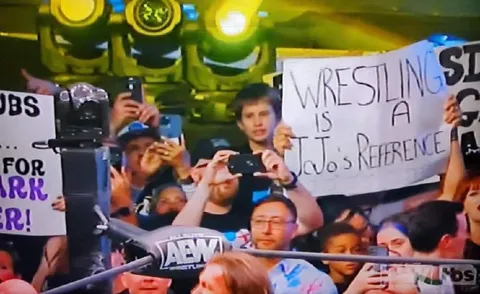 Wrestling Is a JoJo Reference