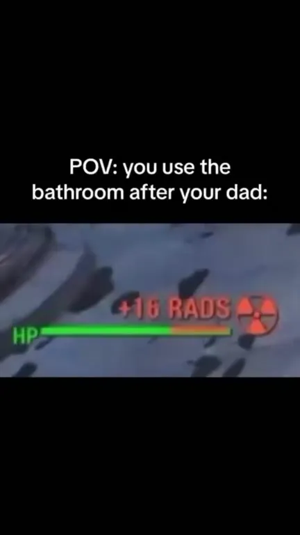 Using the Bathroom After Dad