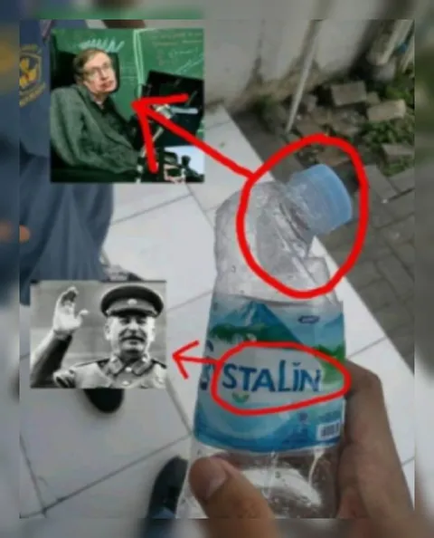 Stephen Hawking and Stalin Bottle
