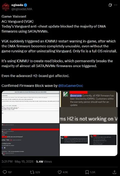 Vanguard Firmware Block Wave