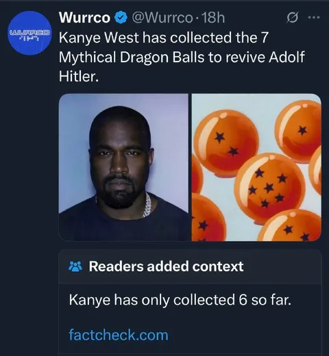Kanye Collects the Dragon Balls