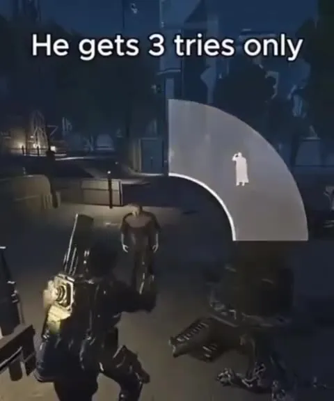 He Gets Three Tries Only