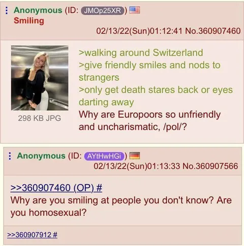 Why Are Europoors So Unfriendly