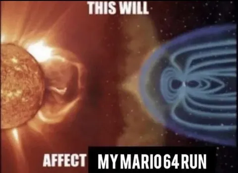 Solar Flare Affects My Mario 64 Run