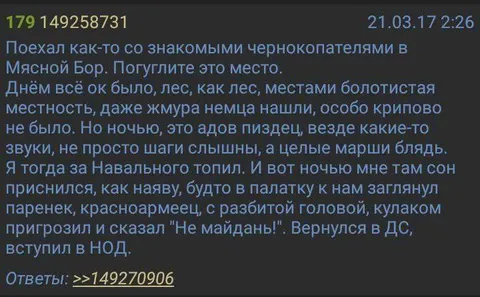 Ночная вылазка в Мясной Бор