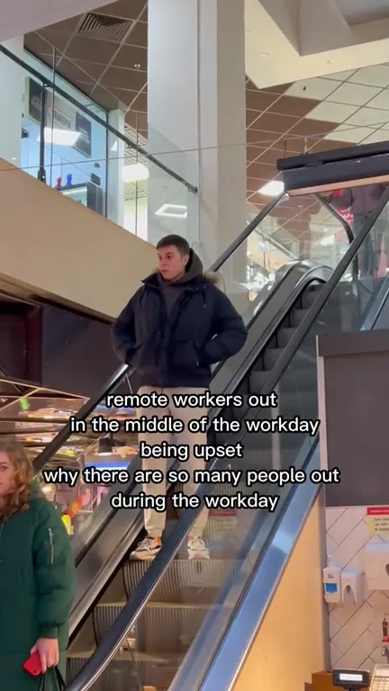 Remote Worker Shocked by Crowds