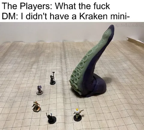 Players Face a Kraken Mini