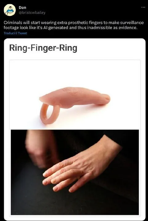 Extra Fingers Evade Surveillance