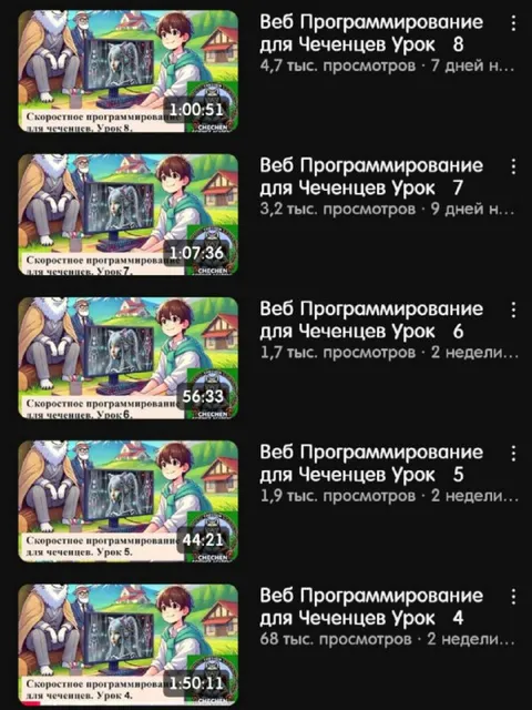 Веб-программирование для чеченцев