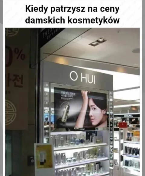 Ceny damskich kosmetyków