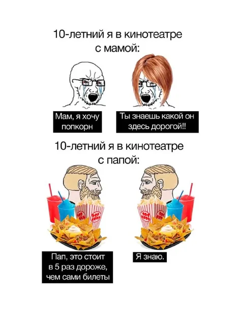 Кинотеатр с мамой и папой