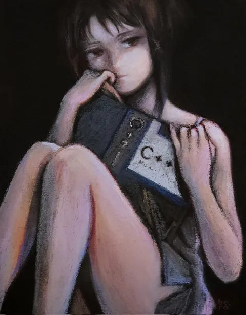 Девушка с книгой в одиночестве