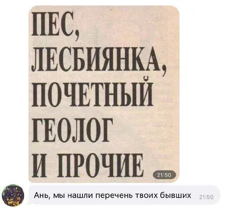Перечень бывших Ани