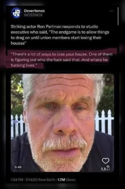 Ron Perlman Loses His Patience