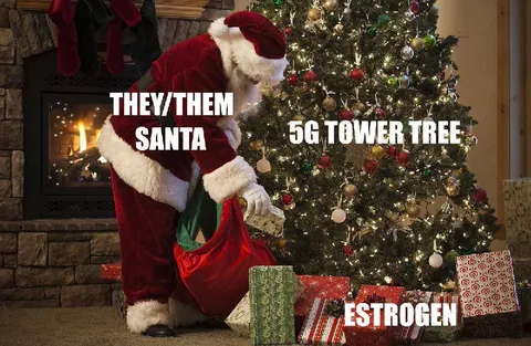 They/Them Santa 5G Tree