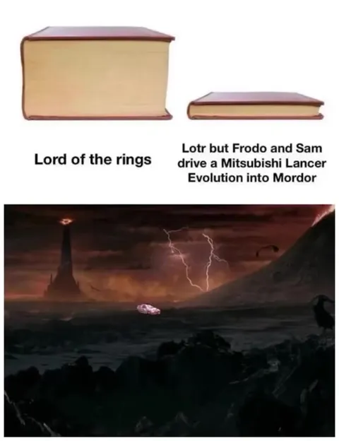Frodo and Sam Drive to Mordor