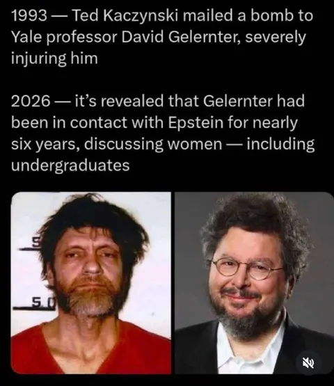 Kaczynski and Gelernter timeline