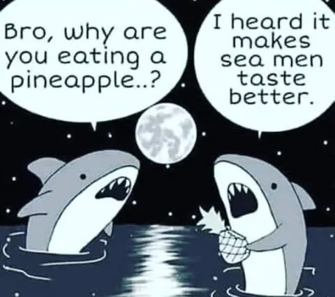 Shark Eats a Pineapple