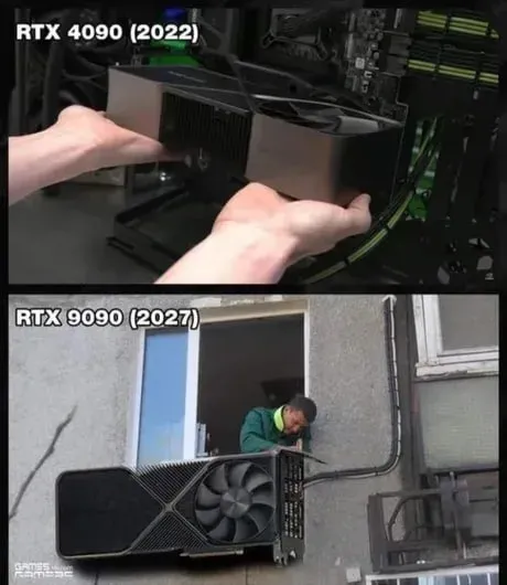 RTX 9090 Gets Ridiculously Huge