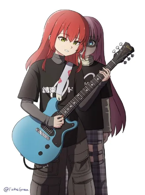 結束バンドで一緒に演奏