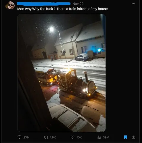 Train in Front of My House