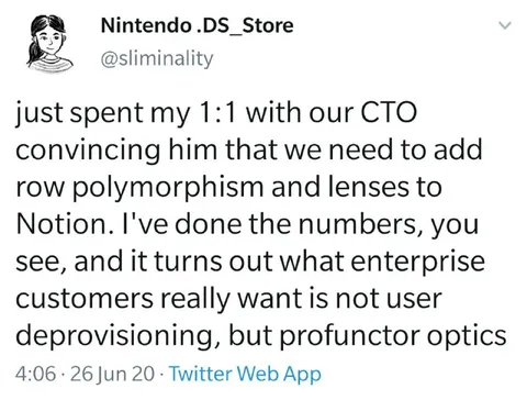 Enterprise Customers Want Profunctor Optics