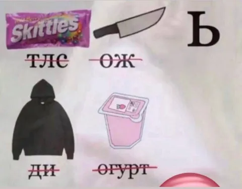 Ребус со словами и картинками