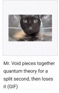 Mr. Void Loses Quantum Theory