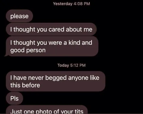 Begging for One Photo