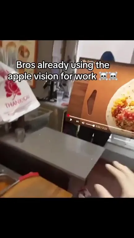 Apple Vision Pro Burrito Worker