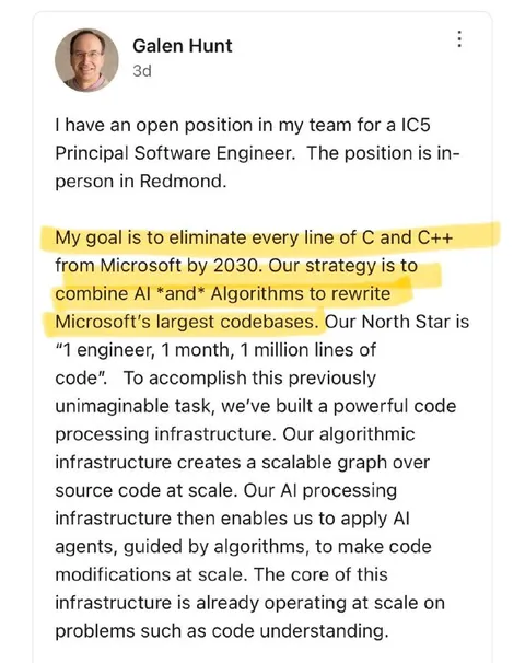 One Engineer One Million Lines