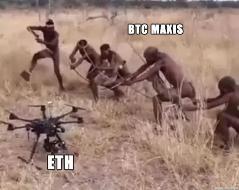BTC Maxis Pull ETH Drone