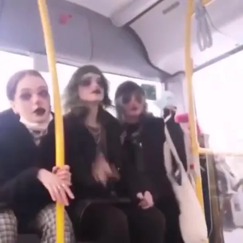 Готы и горящий автобус