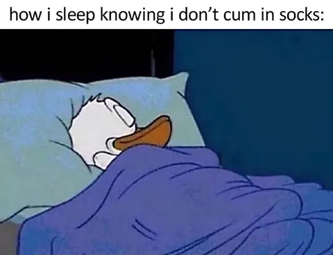 Sleeping Without Cum Socks