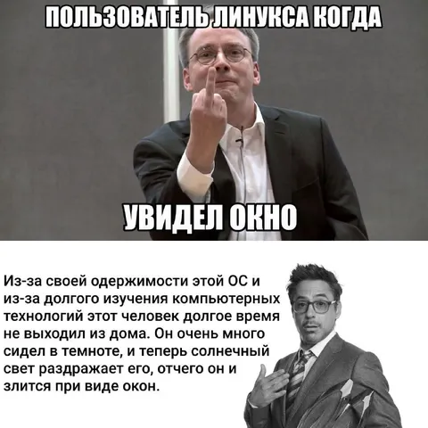 Пользователь Линукса увидел окно