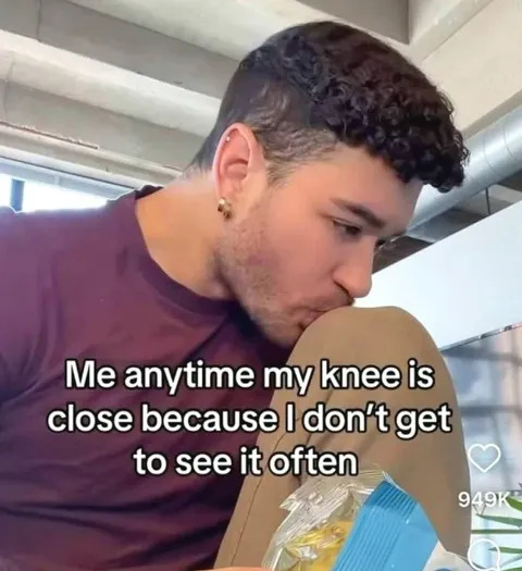 Kissing My Knee Because I Miss It