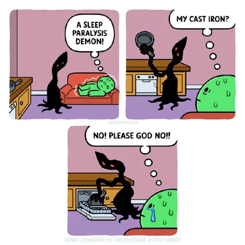 Sleep Paralysis Demon Finds Cast Iron