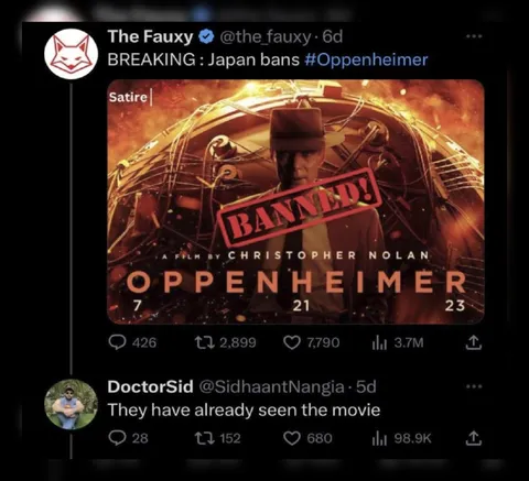 Japan Bans Oppenheimer