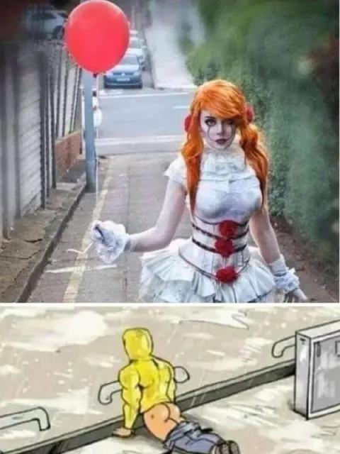Клоун и странный взгляд