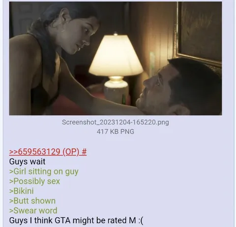 GTA Might Be Rated M