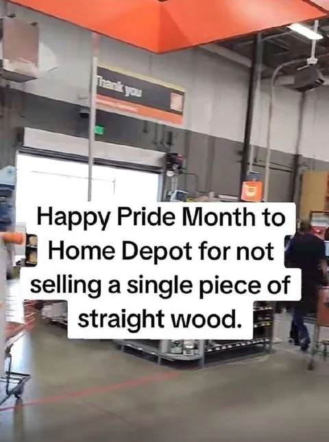 Home Depot Pride Month Joke
