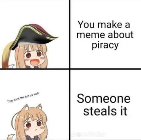 Piracy Meme Hat Stolen