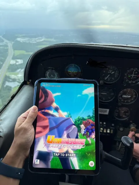 Uma Musume in a Cockpit